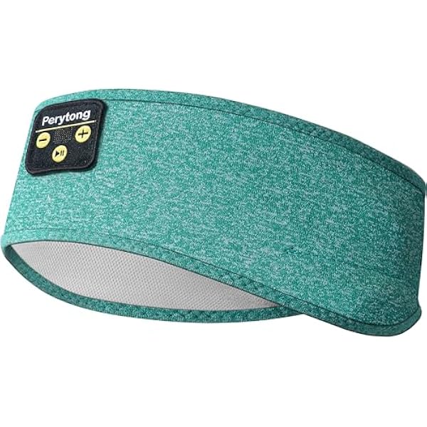 Perytong Sleep Headphones, Bluetooth Sports Headband Headphones with Ultra-Thin HD Stereo Speakers Perfect for Sleeping,Workout,Jogging,Yoga,Insomnia, Air Travel, Meditation