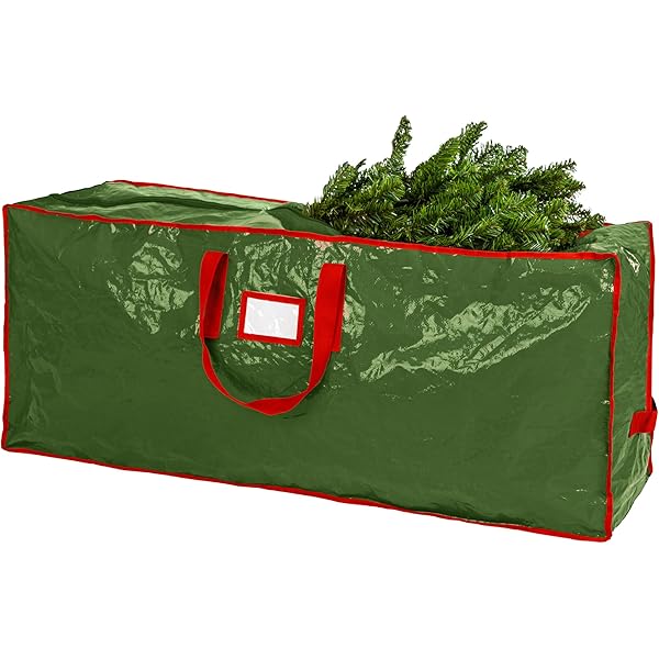 Handy Laundry, Christmas Tree Storage Bag - Stores 7.5 Foot Artificial Xmas Holiday Tree, Durable Waterproof Material, Zippered Bag, Carry Handles, Protects Against Dust, Insects and Moisture.
