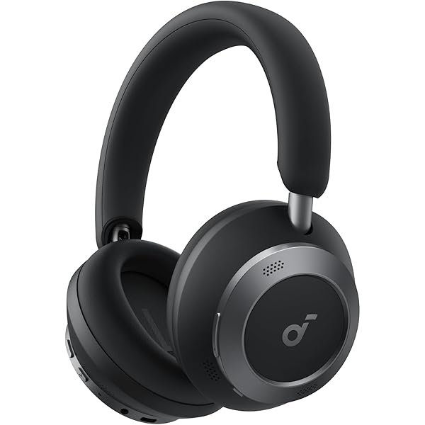 Soundcore Space One Pro, FlexiCurve Over-Ear Headphone, Adaptive Active Noise Cancelling Headphones Driven by 6 Mics, 60H Lossless Audio, Ultra-Fast Charging, Hi-Res Wireless, Comfortable Fit