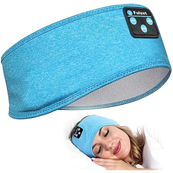 Sleep Headphones Bluetooth Headband, Perytong Upgrage Soft Sleeping Wireless Music Sport Headbands, Long Time Play Sleeping Headsets with Built in Speakers