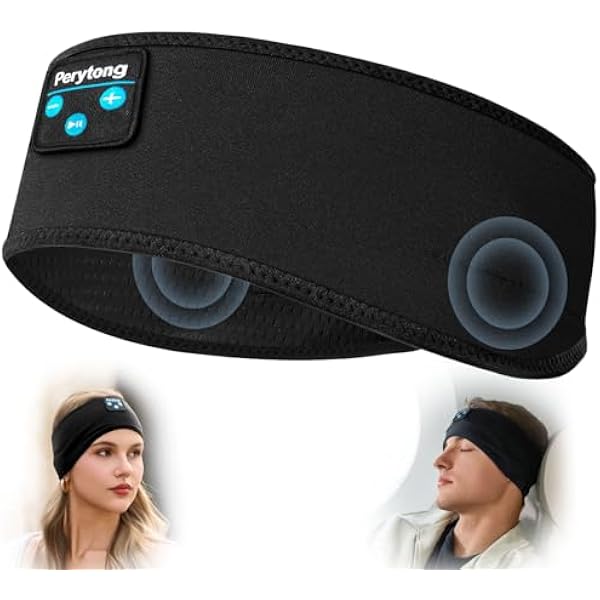 Sleep Headphones for Sleeping, Bluetooth Wireless Sports Headband, Cozy Lightweight Headband Headphones Hi-Fi Stereo Ergonomic ASMR Sleep Headphone Cool Gadget Gift for Women Men