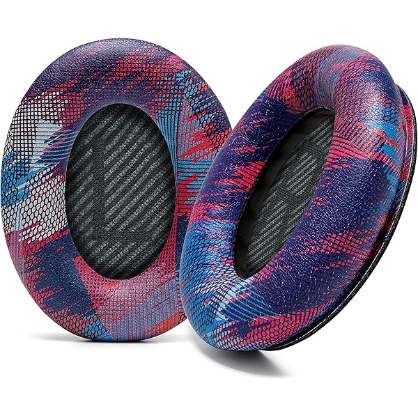 WC Wicked Cushions Upgraded Replacement Ear Pads for Bose QC35 & QC35ii (QuietComfort 35) Headphones & More - Softer Leather, Luxurious Memory Foam, Added Thickness, Extra Durability | Speed Racer