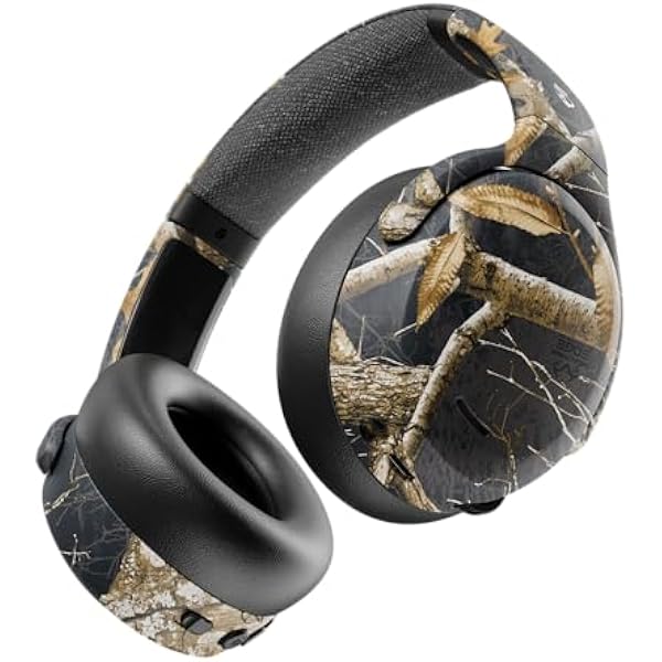 Skullcandy Crusher ANC 2 Wireless Over-Ear Bluetooth Headphones with Multi-Sensory Bass, Active Noise Cancelling, Up to 60 Hours Battery, Microphone for iPhone Android - Realtree Edge Colors Black