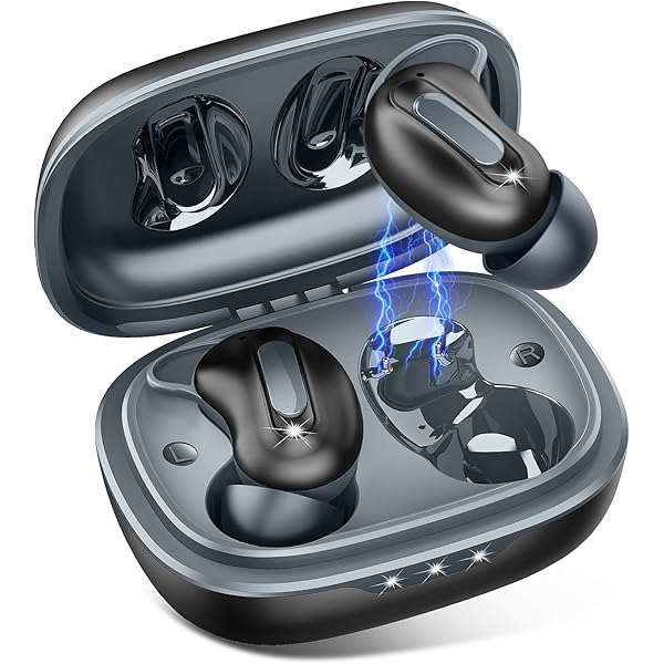 Sleep Earbuds, Mini ANC Wireless Earbuds Bluetooth 5.4 Headphones Deep Bass Stereo, 48H Playtime Ear Buds, 4 ENC Noise Cancelling Mic, In Ear IP7 Waterproof Earphones for Side Sleepers,Touch Control