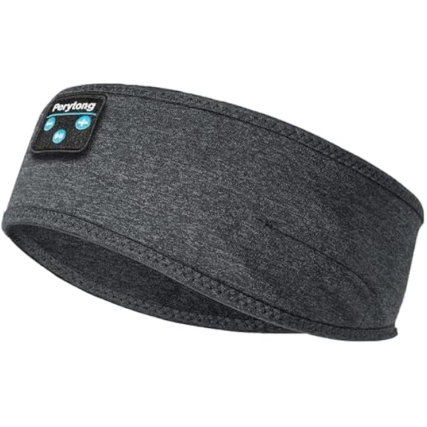 Perytong New Sleep Headphones Bluetooth Headband, Wireless Soft Sleeping Headphones with Ultra-Thin Speakers Perfect for Side Sleepers, Running, Workout, Jogging, Yoga, Travel