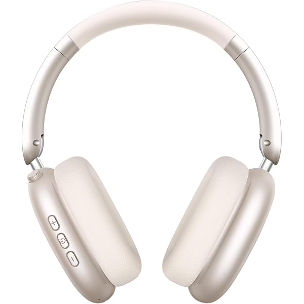 Wentronic Y01 Wireless Noise Canceling Headphones Bluetooth 5.3 Over Ear Headphones with Microphone, Hi-Res Audio, 48H Playtime, Foldable Comfortable Earpads,Compatible with iOS,Android,PC, Starlight