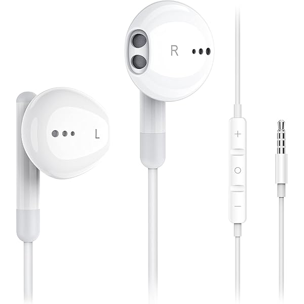 Kimwood Wired Earbuds with Microphone, Wired Earphones in Ear Headphones HiFi Stereo, Powerful Bass and Crystal Clear Audio, Compatible with iPhone, iPad, Android, Computer Most with 3.5mm Jack