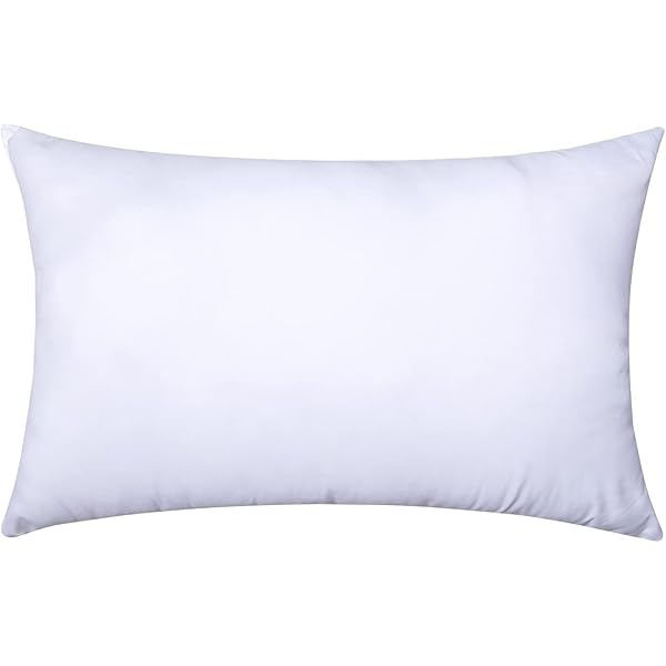 MIULEE Throw Pillow Insert Premium Pillow Stuffer Sham Rectangle for Decorative Cushion Bed Couch Sofa 12x20 Inch