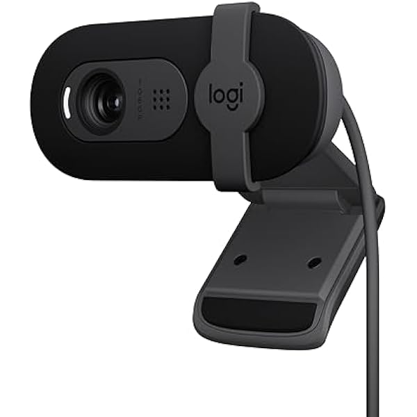 Logitech Brio 101 Full HD 1080p Webcam for Meetings, Streaming, Desktop, Laptop, PC - Built-in Mic, Shutter, Works with Zoom, Microsoft Teams, Nintendo Switch 2’s New GameChat Mode, USB-A,-Black