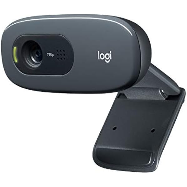 Logitech C270 HD Webcam, 720p, Widescreen HD Video Calling, Light Correction, Noise-Reducing Mic, Works with Zoom, Nintendo Switch 2’s new GameChat mode, PC/Mac/Laptop/Macbook/Tablet - Black
