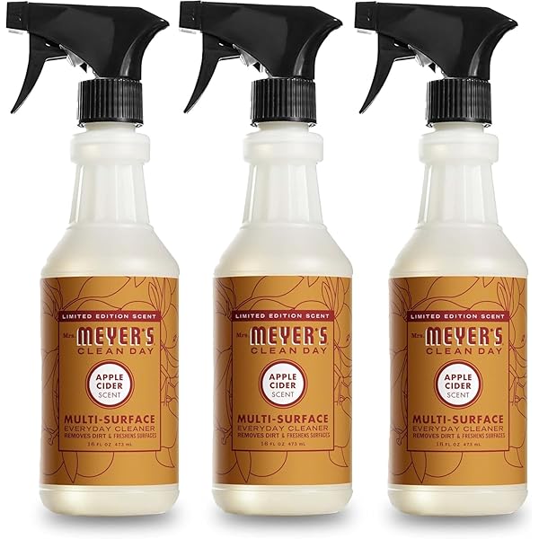 MRS. MEYER'S CLEAN DAY All-Purpose Cleaner Spray, Limited Edition Apple Cider, 16 fl. oz - Pack of 3
