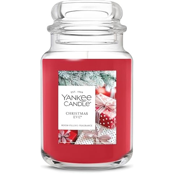 Yankee Candle Christmas Eve Scented Candle, 22oz Large Jar with up to 150 Hour Burn Time, Giftable, Holidays