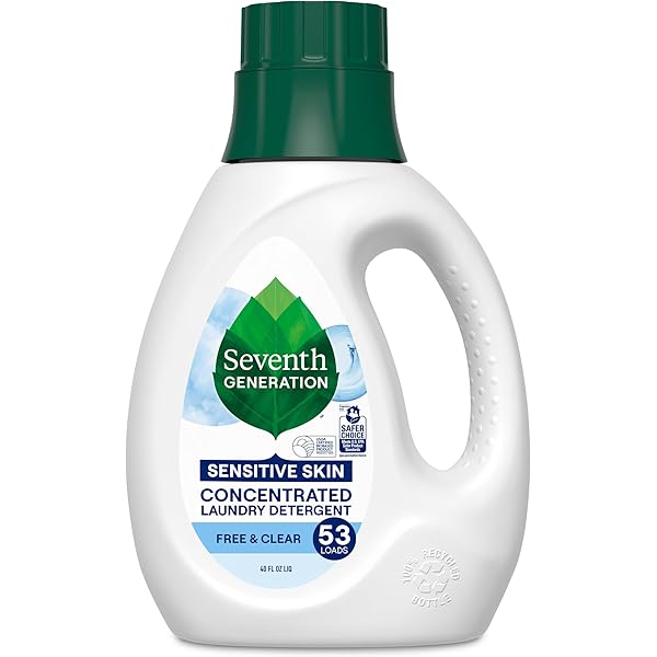 Seventh Generation Concentrated Laundry Detergent Liquid Free & Clear Fragrance Free 40 oz
