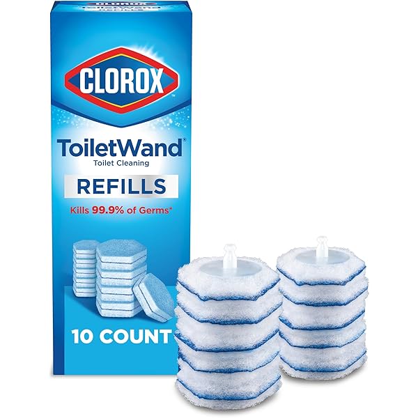 Clorox ToiletWand Toilet Cleaner Refills, Toilet brush, Original, 10 Count