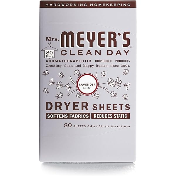 MRS. MEYER'S CLEAN DAY Dryer Sheets, Lavender, 80 ct