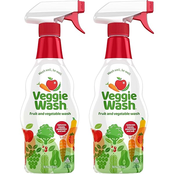 Veggie Wash Fruit & Vegetable Wash, Produce Wash and Cleaner, 16-Fluid Ounce, Pack of 2, Packaging May Vary