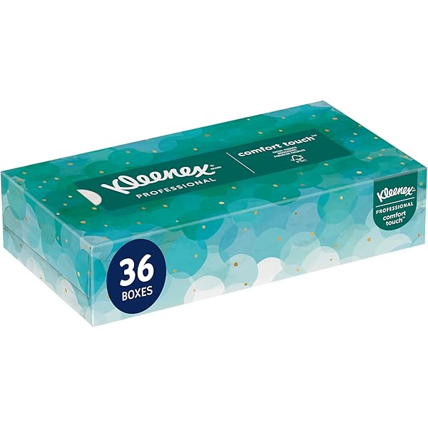 Kleenex Professional Facial Tissue, Bulk (21400), 2-Ply, White, Flat Boxed Format, Designed for Business (100 Tissues/Box, 36 Boxes, 3,600 Sheets/Case)