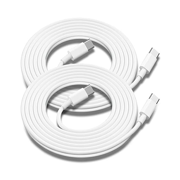 USB C to USB C Charging Cable for Apple 2Pack 10ft, Long Type C to C Fast Charger Cord for iPhone 16 E/17/Air/15/Pro/Plus/Pro Max, for MacBook Pro/Air, for iPad Pro12.9/11in,Air 4/5,Mini 6/7 60W