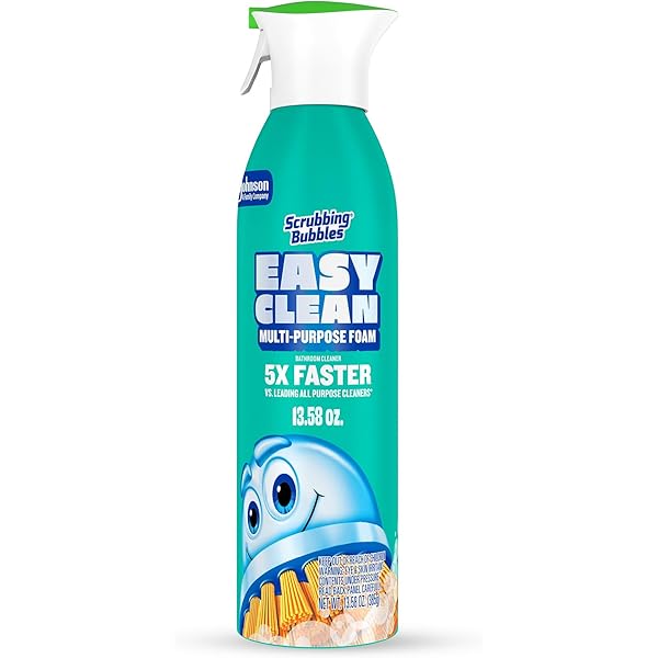 Scrubbing Bubbles Easy Clean Foaming Multipurpose Bathroom Cleaner, Continuous Spray Bottle, Fast Acting Foam, 13.58 Ounce