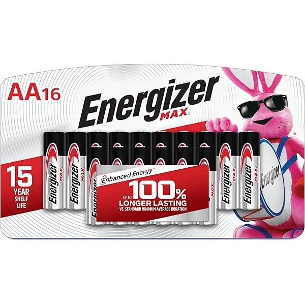 Energizer MAX AA Batteries (16 Pack), Double A Alkaline Batteries