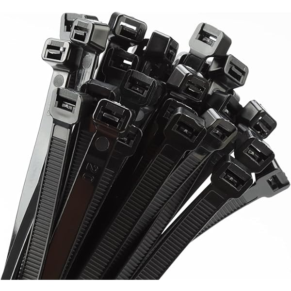 18 inch Black Zip Ties Heavy Duty 100 PACK, 200 LBS Ultra Exclusive Strong Plastic Wire Ties, Large Cable Ties Extra Long Tie Wraps, Indoor and Outdoor UV Resistant