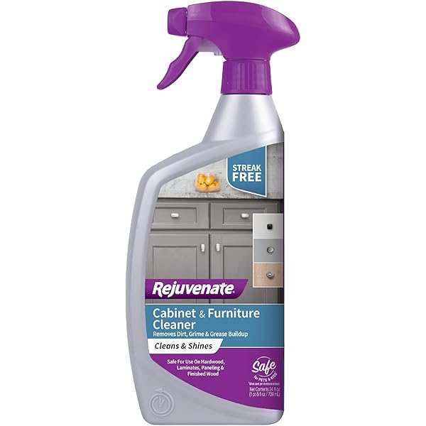 Rejuvenate Cabinet And Furniture Cleaner Removes Dirt, Grime And Grease Buildup To Clean And Shine Cabinets And Furniture, 24 Ounces