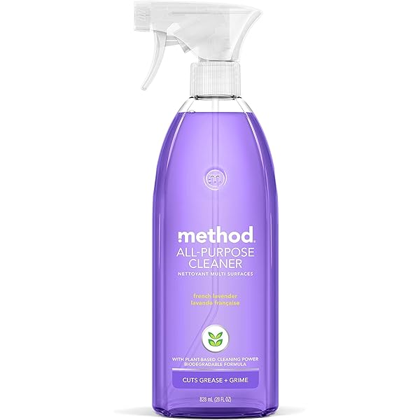 Method All-Purpose Cleaner Spray, French Lavender, Perfect for Most Counters, Tiles and More, 28 Fl Oz, (Pack of 1)