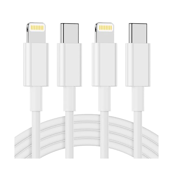 USB C to Lightning Cable 2Pack 3FT [MFi Certified], iPhone Fast Charger Cable Power Delivery iPhone Cables Type C iPhone Charger Cord Fast Charging for 14/13/12/11/XS/XR/X/8/7/6, iPad, AirPods