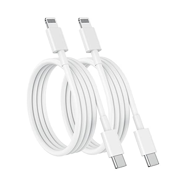 USB C to Lightning Cable (2pack 6ft), Apple MFi Certified iPhone Fast Charger 2m, Power Delivery Original Type C Charging Cord for Apple iPhone 13/12/11 Pro/11/XS MAX/XR/8/7/6s Plus,iPad (White)