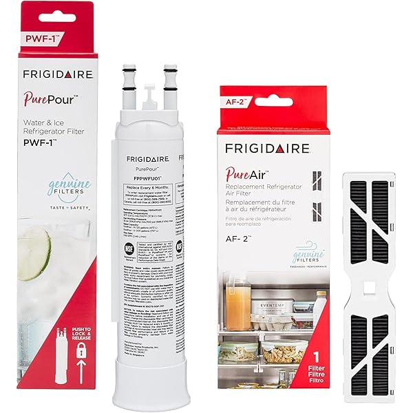 Frigidaire PurePour® PWF-1 (FPPWFU01) & PureAir® AF-2 (FRGPAAF2) Water & Air Filter Combo Kit