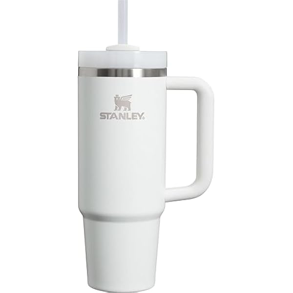 STANLEY Quencher H2.0 Tumbler with Handle and Straw 30 oz | Flowstate 3-Position Lid | Cup Holder Compatible for Travel | Insulated Stainless Steel Cup | BPA-Free | Frost