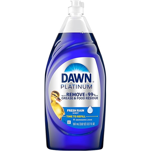 Dawn Platinum Dishwashing Liquid, Fresh Rain Scent, 32.7 fl oz