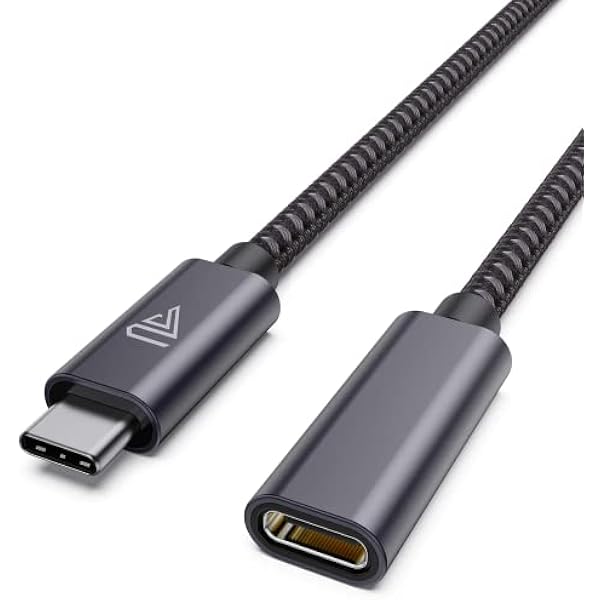 USB C Extension Cable (20Gbps/240W/3.3Ft), Faracent USB 3.2 Type C 3.1 Male to Female Extension Charging & Sync for iPhone 16 15 Pixel PSVR2 MacBook Air Pro/New iPad Dell XPS Surface Book and More