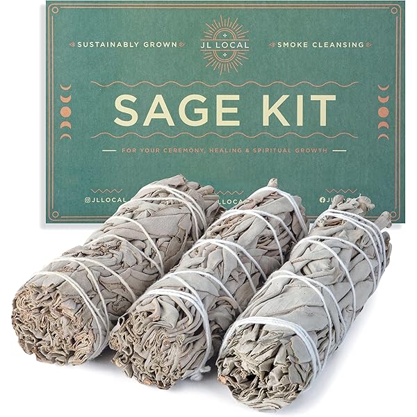 Handcrafted 4 Inch White Sage Sticks - Fresh, Natural California Sage Smudge Sticks with Instructions & Blessings - Wand Sage for Cleansing House Negative Energy & Other Smudging Rituals