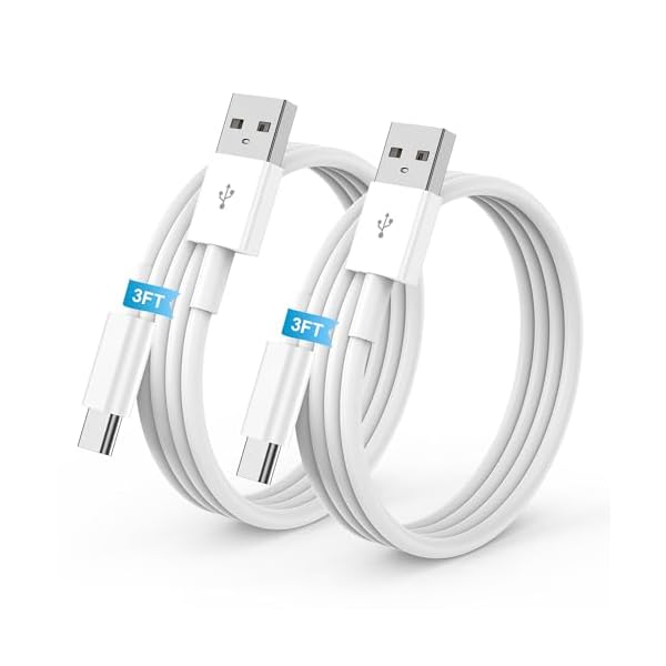 2Pack 3FT USB A to USB C Cable for iPhone 17 16 15 Charger Cord, for Apple 17 16 15/Pro/Pro Max/Plus Type C Cord, for iPad Pro 12.9/11, Air 5th/4th Gen, Car Charger Carplay Charging Cable