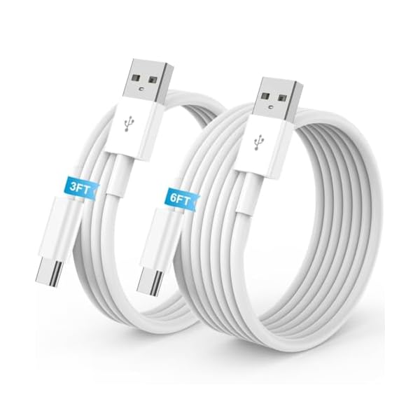 Car Carplay for iPhone 17 16 15 Charger Cord, 2Pack [3FT+6FT] USB A to USB C Charging Cable for Apple 17 16 15 Pro/Pro Max/Plus Type C Cord, for iPad Pro 12.9/11, Air 5th/4th Gen