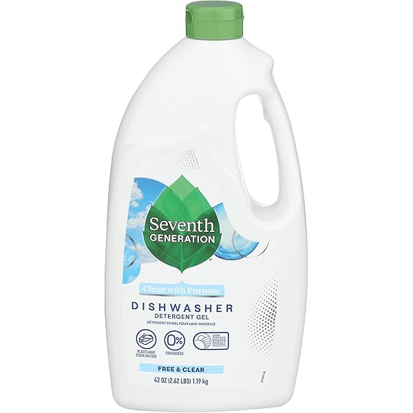 Seventh Generation Free and Clear Dishwasher Detergent Gel 42 Fluid ounce