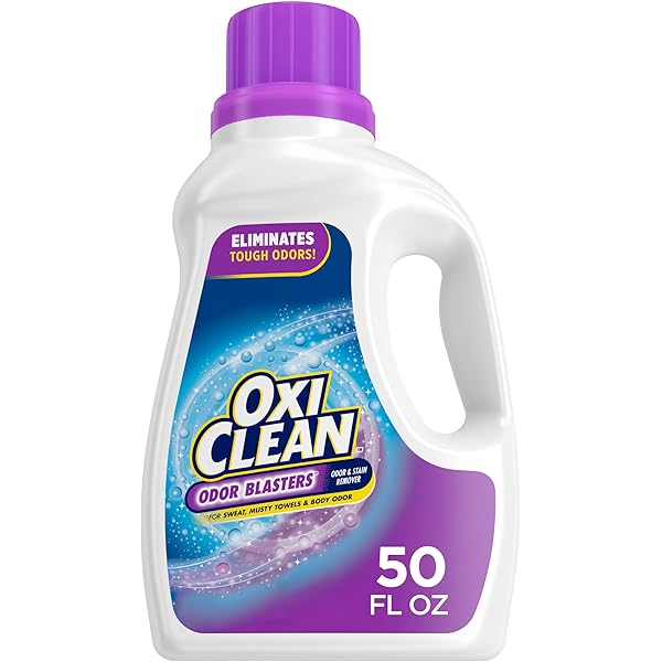 OxiClean Odor Blasters Odor and Stain Remover Laundry Booster Liquid, 50 fl oz