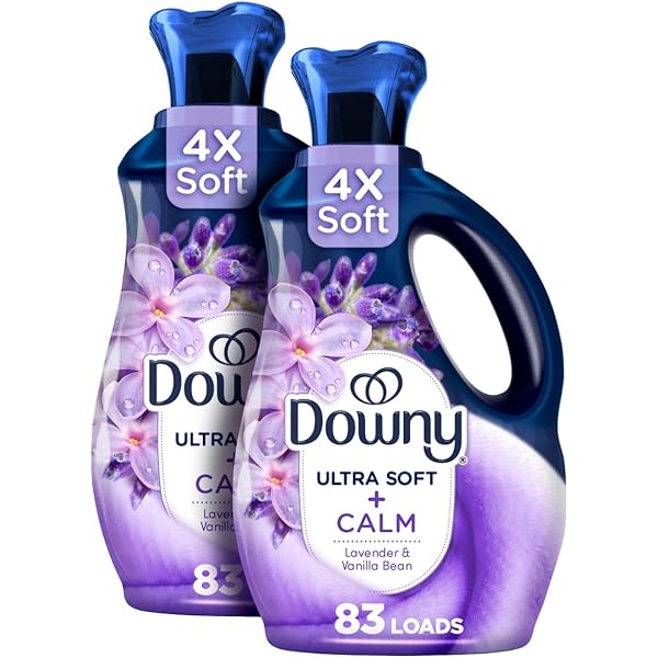 Downy Infusions Laundry Fabric Softener Liquid, CALM, Soothing Lavender and Vanilla Bean, 56 fl oz
