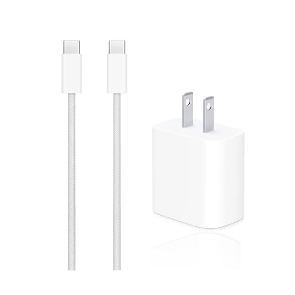 Airpods Pro 2nd/3rd Gen Charger, 20W USB-C Airpods 4 Charging Cord, USB C to usb c Woven Cable for NEW AirPod Pro 3 (2025),AirPod Max 2 Wireless Earbuds,iPhone 15/16/16E/17 Charging Cord Power Adapter