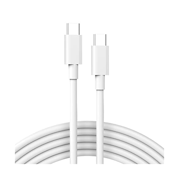 IFEART USB C to USB C Cable for MacBook Air MacBook Pro Charger, iPad Pro 13 12.9 11 inch, iPad Air 5 4, Mini 6, iPhone 17 16 15 Pro Max, Pixel, USBC Type C Fast Charging Cord 6.6FT