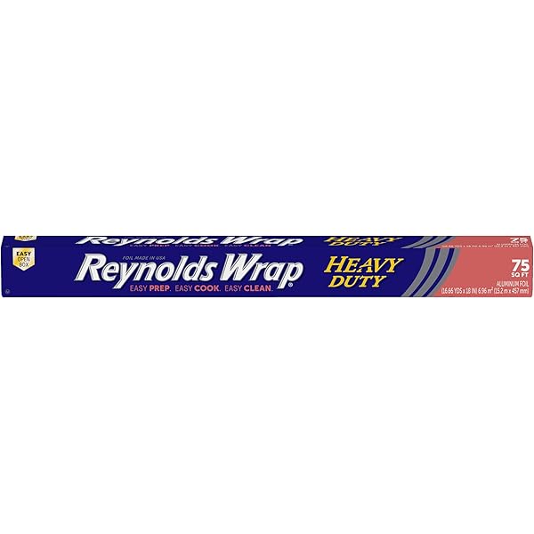 Reynolds Wrap Heavy Duty Aluminum Foil, 18 Inch Width, 75 Square Feet