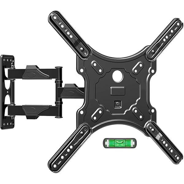 ELIVED TV Wall Mount for Most 26-60 Inch TVs, Swivel and Tilt Full Motion TV Mount with Single Stud Perfect Center Design, Wall Mount Bracket Max VESA 400x400mm, Corner Mount Holds up to 77 lbs.