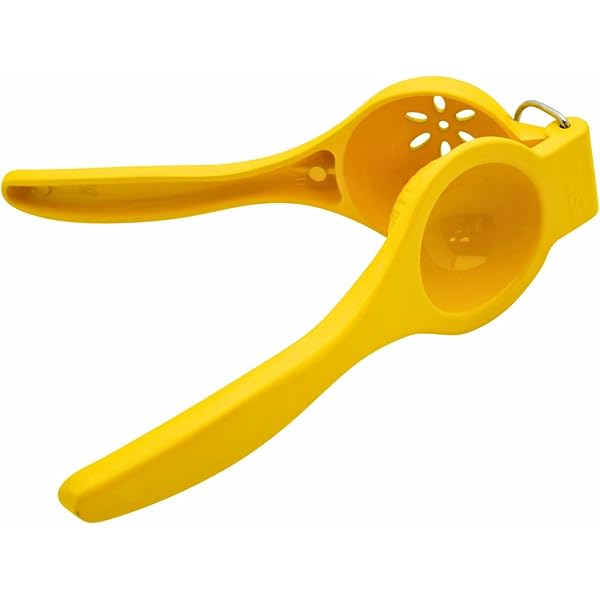 IMUSA Lime or Lemon Manual Squeezer, Citrus Juicer for Max Extraction, Yellow