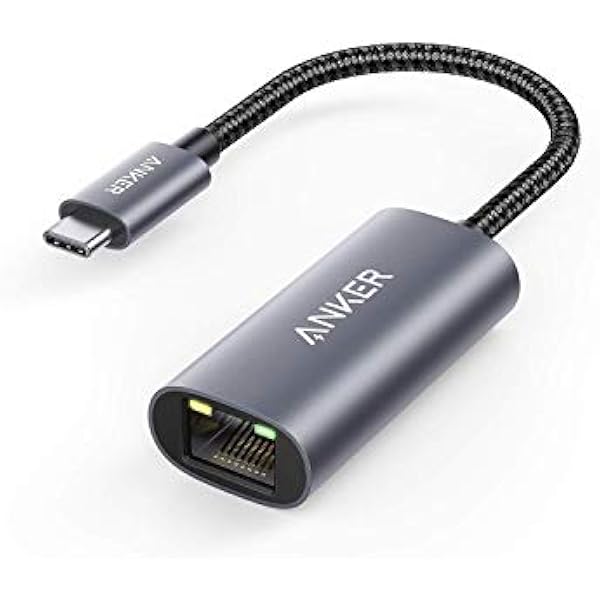 Anker USB C 3.0 to Ethernet Adapter, Portable 1-Gigabit Network Hub, 10/100/1000 Mbps, for MacBook Pro, iPad Pro 2019/2018, ChromeBook, XPS, Galaxy S9/S8, and More