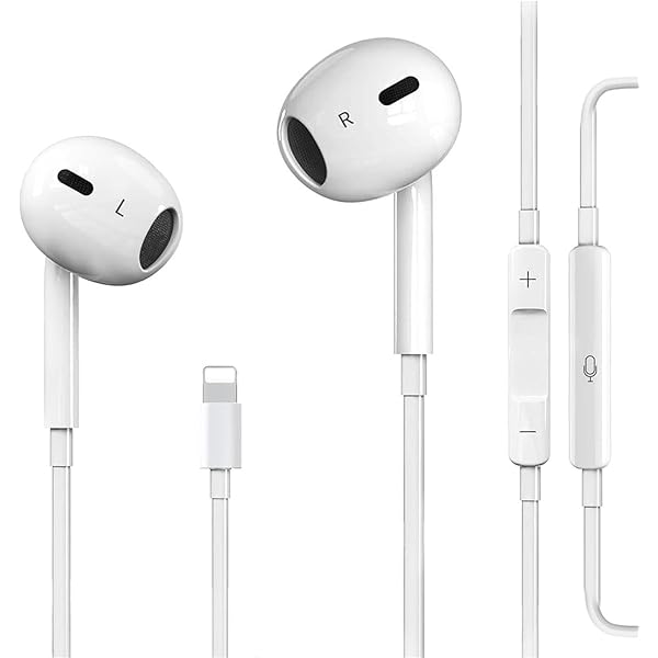 Wired Headphones for iPhone Earbuds with Built-in Microphone and Volume Control, Noise Reduction Headsets Compatible with iPhone 14/Pro/Max/Plus/13/12/11/XR/XS/X/8/7/SE, Supporting All iOS Systems