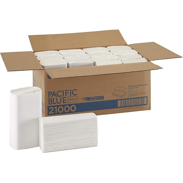 Pacific Blue Select Multifold Premium 2-Ply Paper Towels by GP PRO (Georgia-Pacific),White, 21000,125 Paper Towels Per Pack,16 Packs Per Case