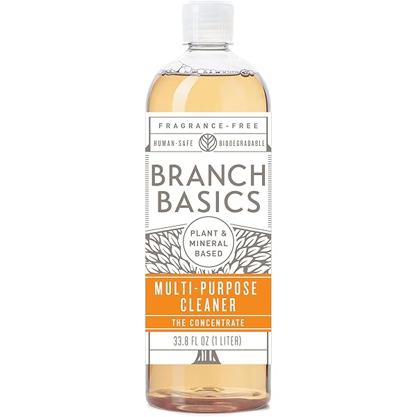Branch Basics Concentrate Refill (33.8 oz) | All Purpose Multi-Surface Cleaning Concentrate - Replace Every Household Cleaner | Plant & Mineral-Based, Human-Safe, Fragrance Free