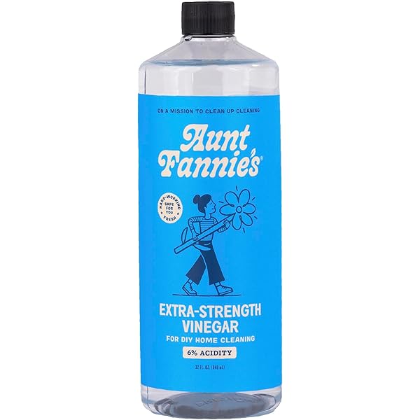 Aunt Fannie's Extra Strength Cleaning Vinegar, 32 Ounce, Multipurpose Household Cleaner, No Added Scents, Dyes, or Other Additives, Pack of 1