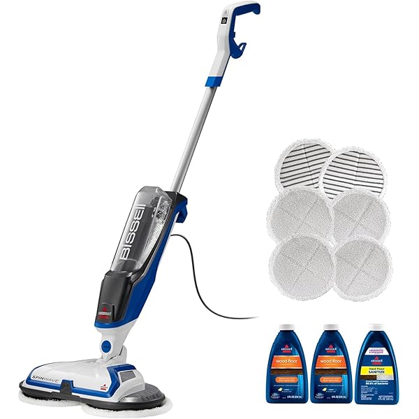 Bissell® SpinWave Hard Floor Expert Corded Spin Mop Cleaner with Washable mop Pads for Sealed Hard Floors, 20393